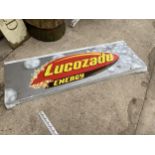 A METAL LUCOZADE ENERGY SIGN