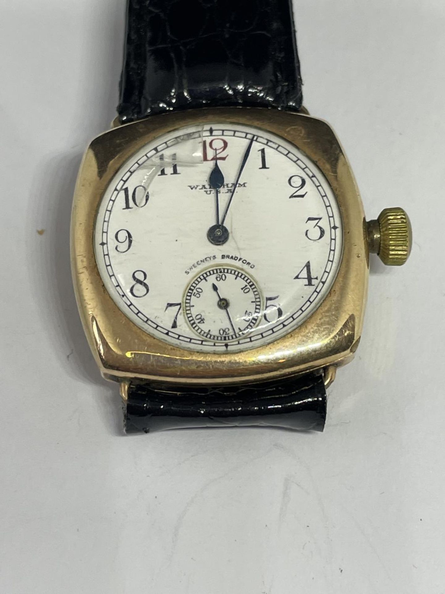 A GOLD PLATED WALTHAM WRIST WATCH - Image 2 of 3