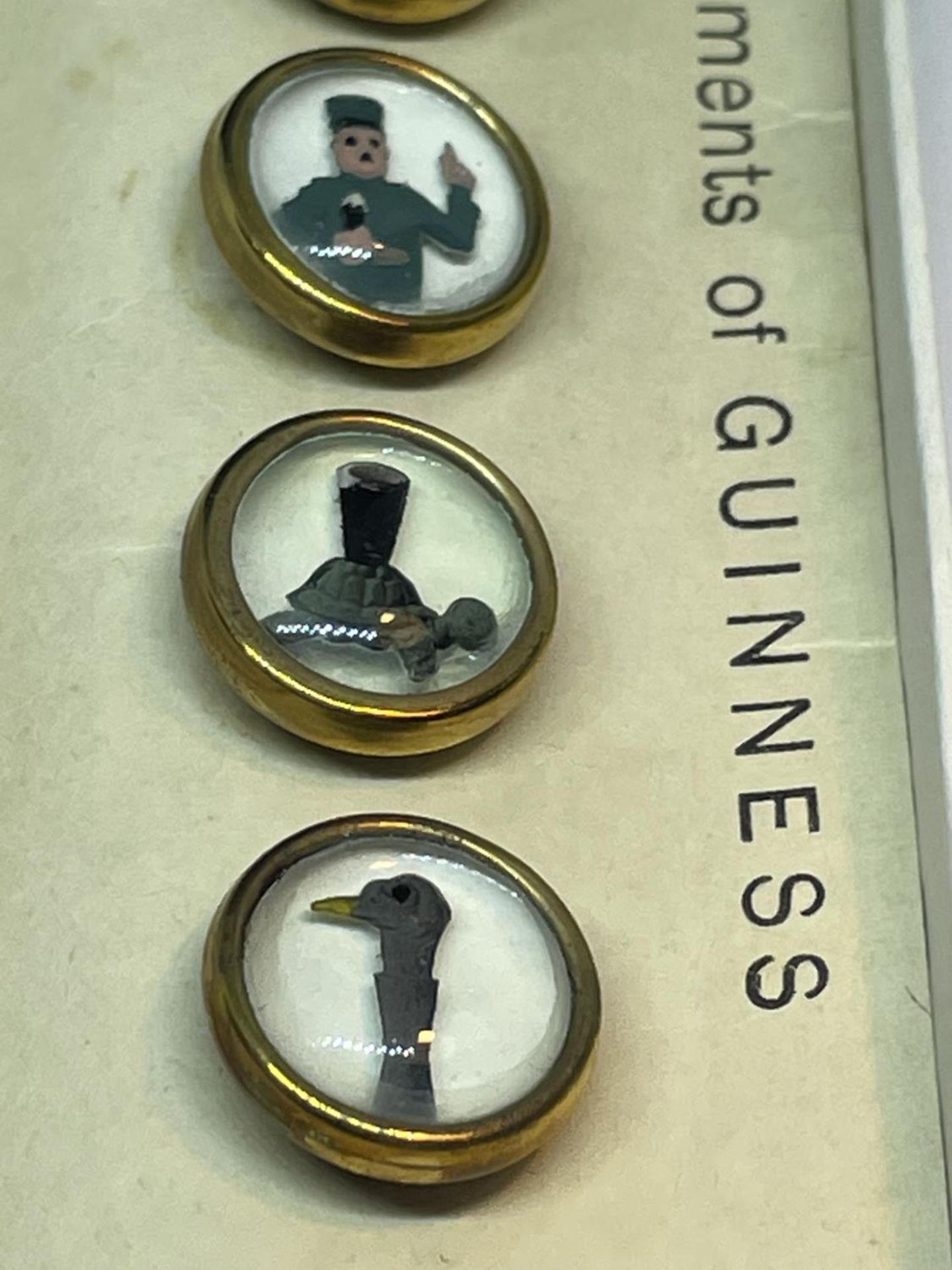 A BOXED SET OF SIX GUINESS WAISTCOAT BUTTONS - Image 2 of 4