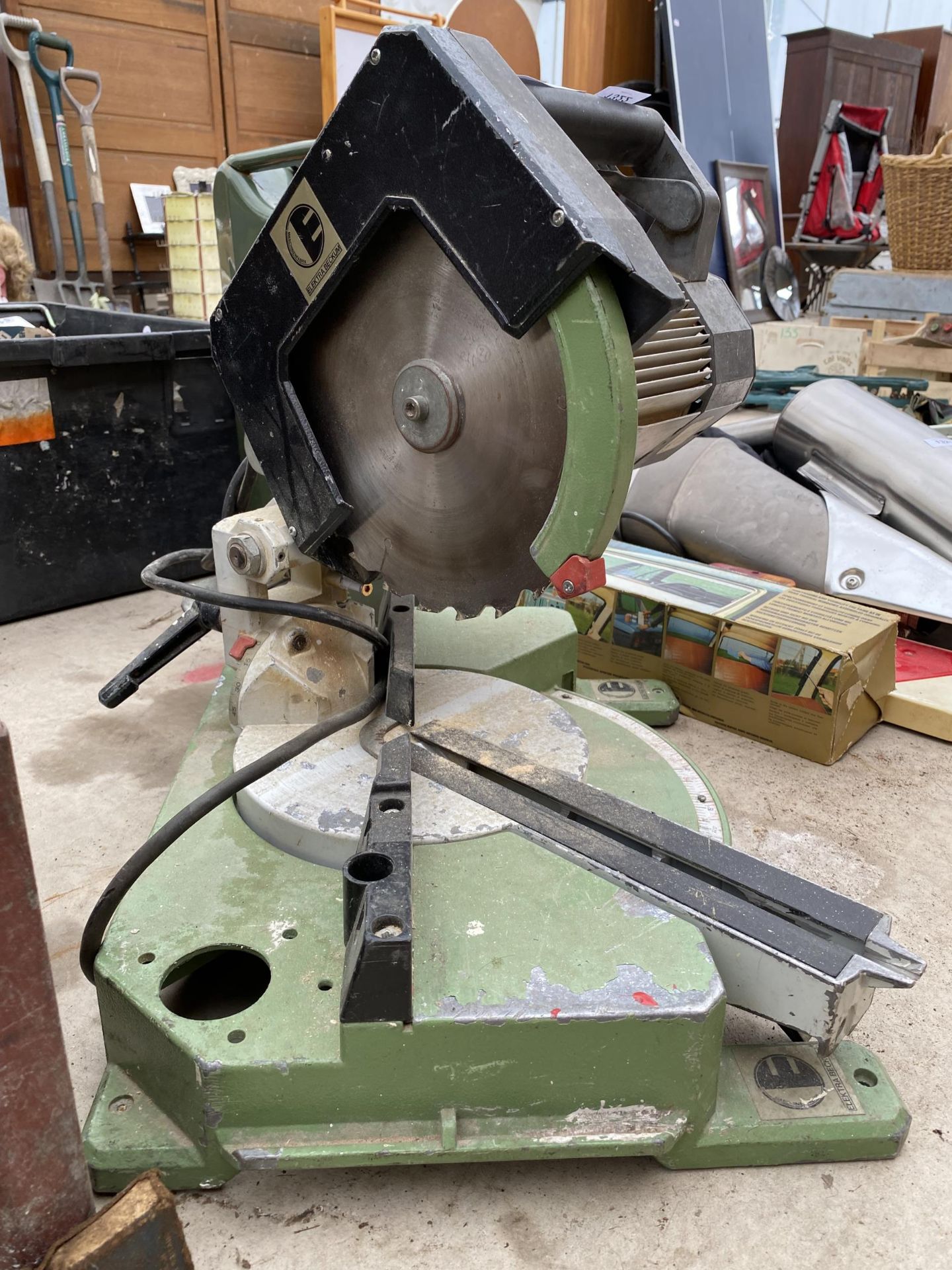 AN ELKTRA BECKUM ELECTRIC MITRE SAW