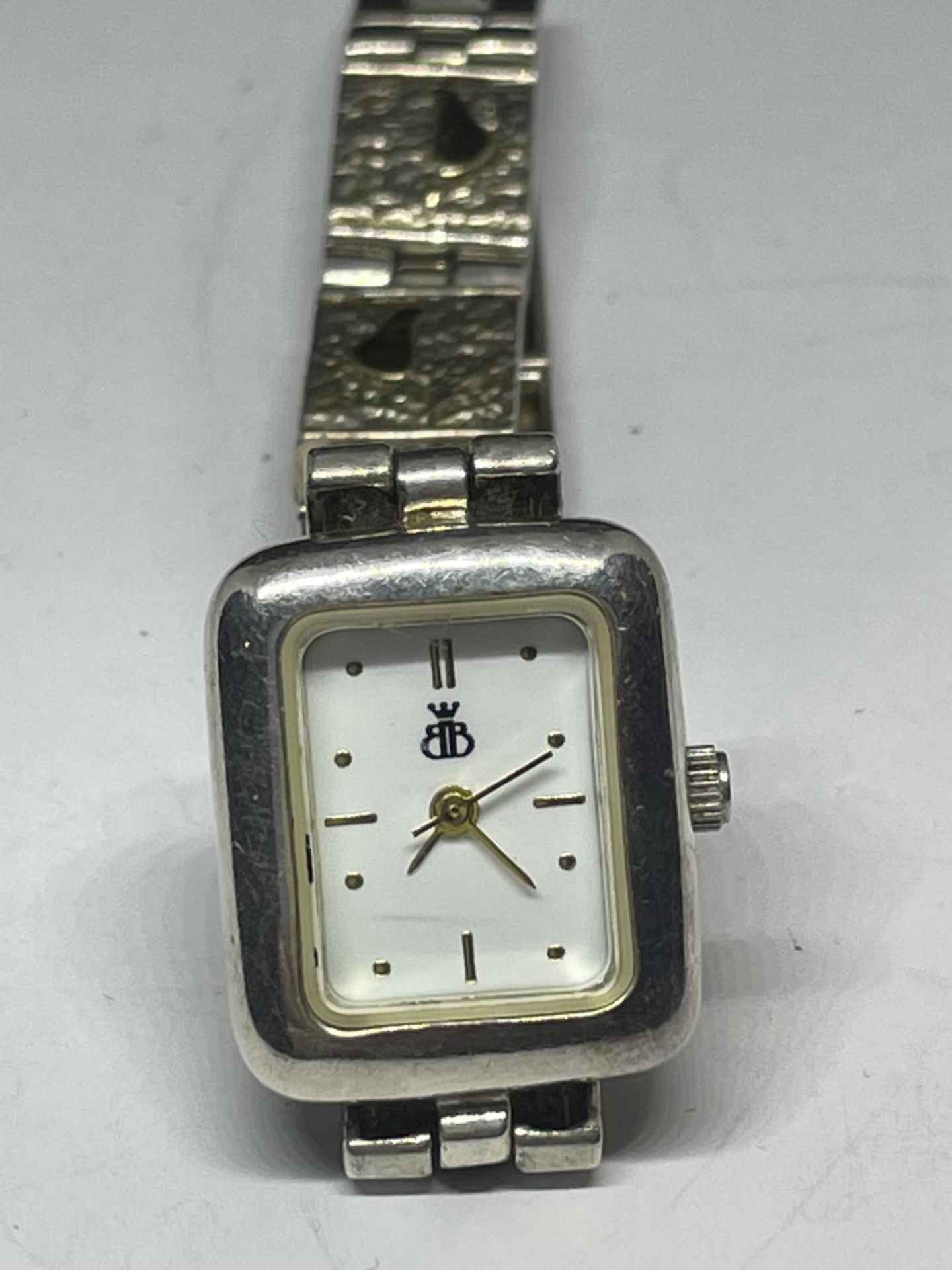 A SILVER WRIST WATCH