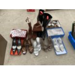 AN ASSORTMENT OF LADIES BOOTS AND SHOES