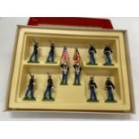 A BOXED BRITIANS US ARMY MARINE CORPS TEN PIECE MODEL SOLDIER SET NUMBER 7303