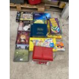AN ASSORTMENT OF VINTAGE BOARD GAMES AND JIGSAWS ETC