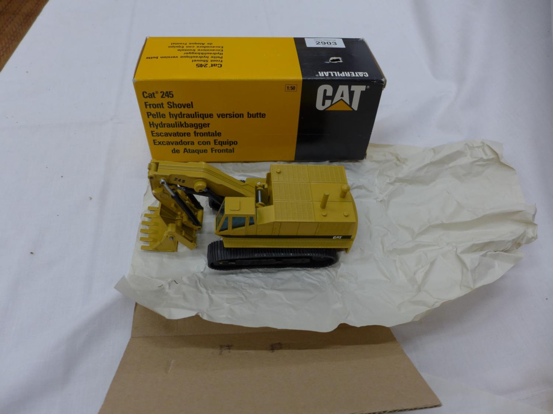 A BOXED NGZ CAT 245 MODEL EXCAVATOR NUMBER 177