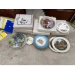 AN ASSORTMENT OF CERAMIC COLLECTORS PLATES