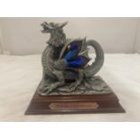 A TUDOR MINT MODEL 'THE DRAGON OF THE UNDERWORLD' ON WOODEN BASE