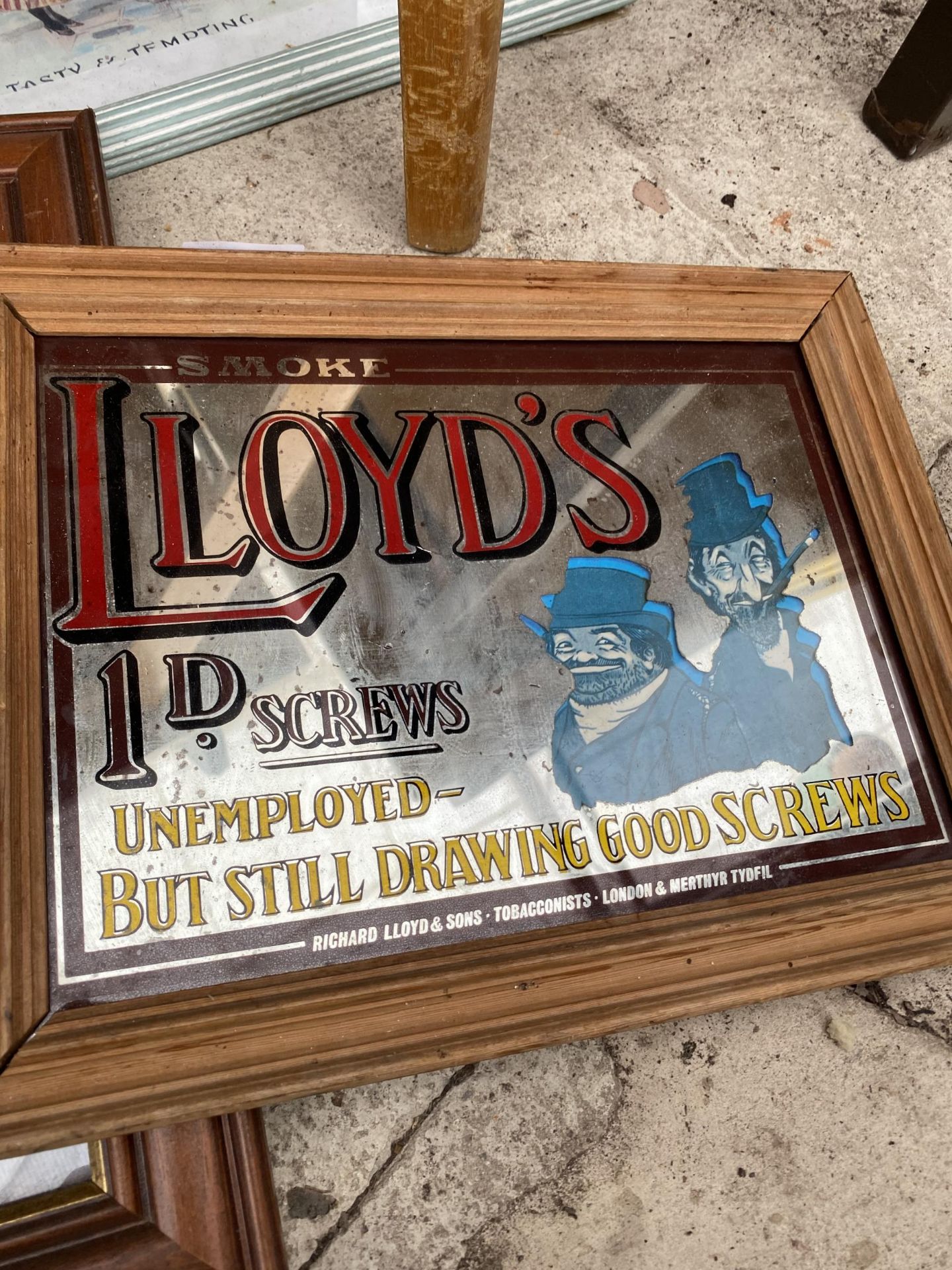 AN ASSORTMENT OF ADVERTISING MIRRORS AND POSTERS ETC - Image 8 of 10