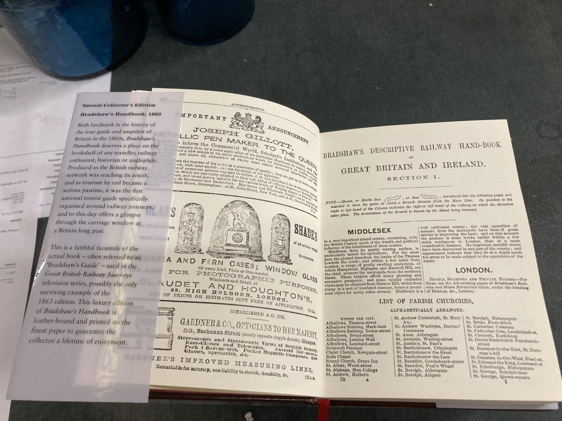 TWO COPIES OF BRADSHAW'S CONTINENTAL RAILWAY GUIDE AND GENERAL HANDBOOK ILLUSTRATED WITH LOCAL AND - Image 4 of 4