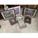 AN ASSORTMENT OF FRAMED PRINTS AND PICTURES