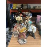 A COLLECTION OF PIRATE FIGURINES SOME A/F