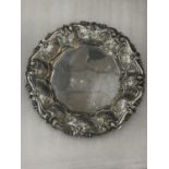 A MARKED 800 SILVER ROUND TRAY GROSS WEIGHT 400G