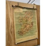 A LARGE VINTAGE MAP OF IRELAND SCALE;1:375,000