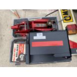 A TROLLEY JACK, A SELMAR CAR ALARM AND A CAR 6 CD CHANGER