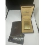 A BOXED S T DUPONT LIGHTER IN ORIGINAL PRESENTATION BOX WITH PAPERWORK