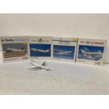 A COLLECTION OF FOUR COLLECTOR'S AEROPLANES TO INCLUDE CAMEROON AIRLINES BOEING 747-200 NO.