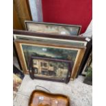 AN ASSORTMENT OF FRAMED PRINTS AND PICTURES