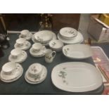 A NORITAKE 'KERRIE' DINNER SERVICE TO INCLUDE SERVING DISHES, PLATES, BOWLS, CUPS, SAUCERS, ETC