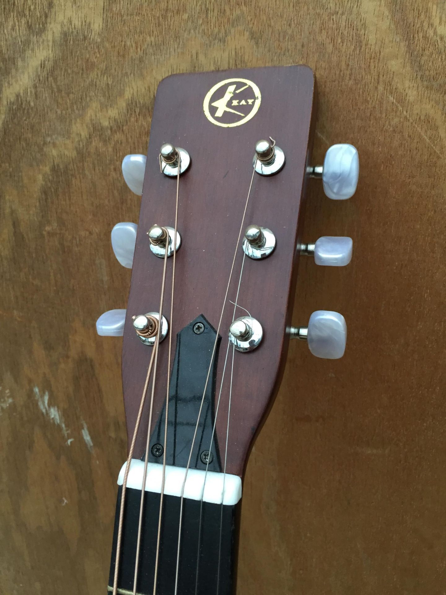 A KAY ACOUSTIC GUITAR - Image 4 of 6
