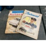 TWO VINTAGE AUTOCAR MAGAZINES DATED 28 FEBRUARY 1964 AND JULY 18 1952