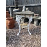 VICTORIAN GASKELL AND CHAMBERS PUB TABLE APPROX 68CM HIGH