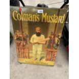 A VINTAGE 'COLMAN'S MUSTARD' ADVERTISING SIGN