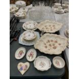 A COLLECTION OF VARIOUS CERAMICS TO INCLUDE AYNSLEY, MINTON, ROYAL STAFFORD