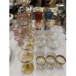 A LARGE COLLECTION OF VARIOUS GLASSWARE