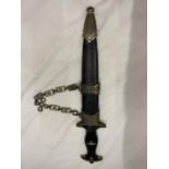 A REPLICA NAZI GERMANY SS DAGGER 21 CM BLADE