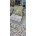 2 X SANDSTONE FOOT SCRAPER BASES