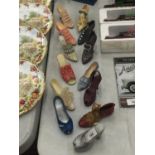 A COLLECTION OF 'JUST THE RIGHT SHOE' COLLECTABLE MINIATURE SHOES
