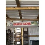 DANISH BACON SHOP LIGHT SIGN APPROX 160CM LONG