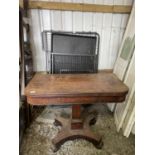 VICTORIAN CARD TABLE A/F