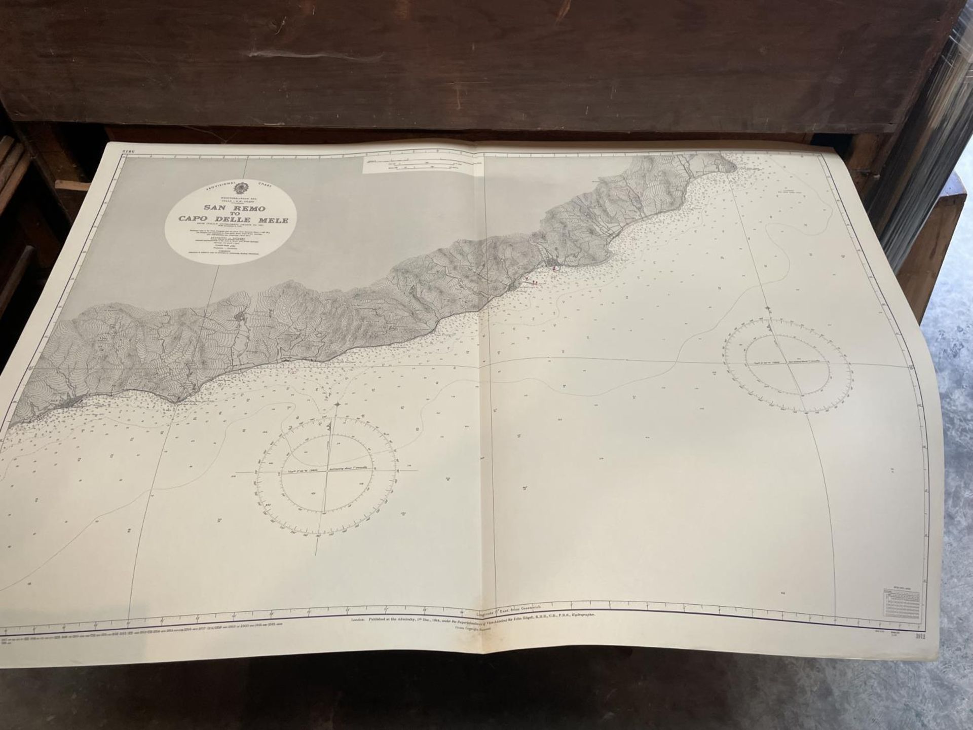 A FOLDER CONTAINING A LARGE AMOUNT OF SHIPPING CHARTS AND MAPS - Image 3 of 3