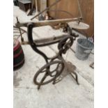 A VINTAGE 'LESTER IMPROVED' TREADLE SCROLL SAW