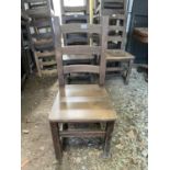 6 X SOLID PUB CHAIRS