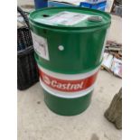 A METAL CASTROL 60L DRUM