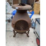 A CAST IRON CHIMINEA