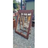 CAST IRON GARDEN MIRROR APPROX 98CM X 136CM