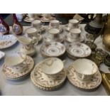 A QUANTITY OF CHINA CUPS, SAUCERS, ETC TO INCLUDE ROYAL ALBERT 'PETIT POINT'