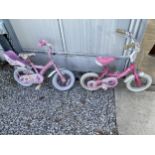 TWO CHILDRENS GIRLS BIKES