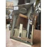 RARE HERBERT TERRY SHAVING / BATHROOM MIRROR APPROX 18CM X 26CM