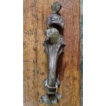 EARLY 19C LEAD HANDLE APPROX 40CM