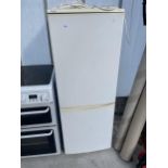 A WHITE LEC UPRIGHT FRIDGE FREEZER