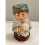A ROYAL DOULTON DOULTONVILLE TOBY JUG MADAM CRYSTAL THE CLAIRVOYANT D. 6714