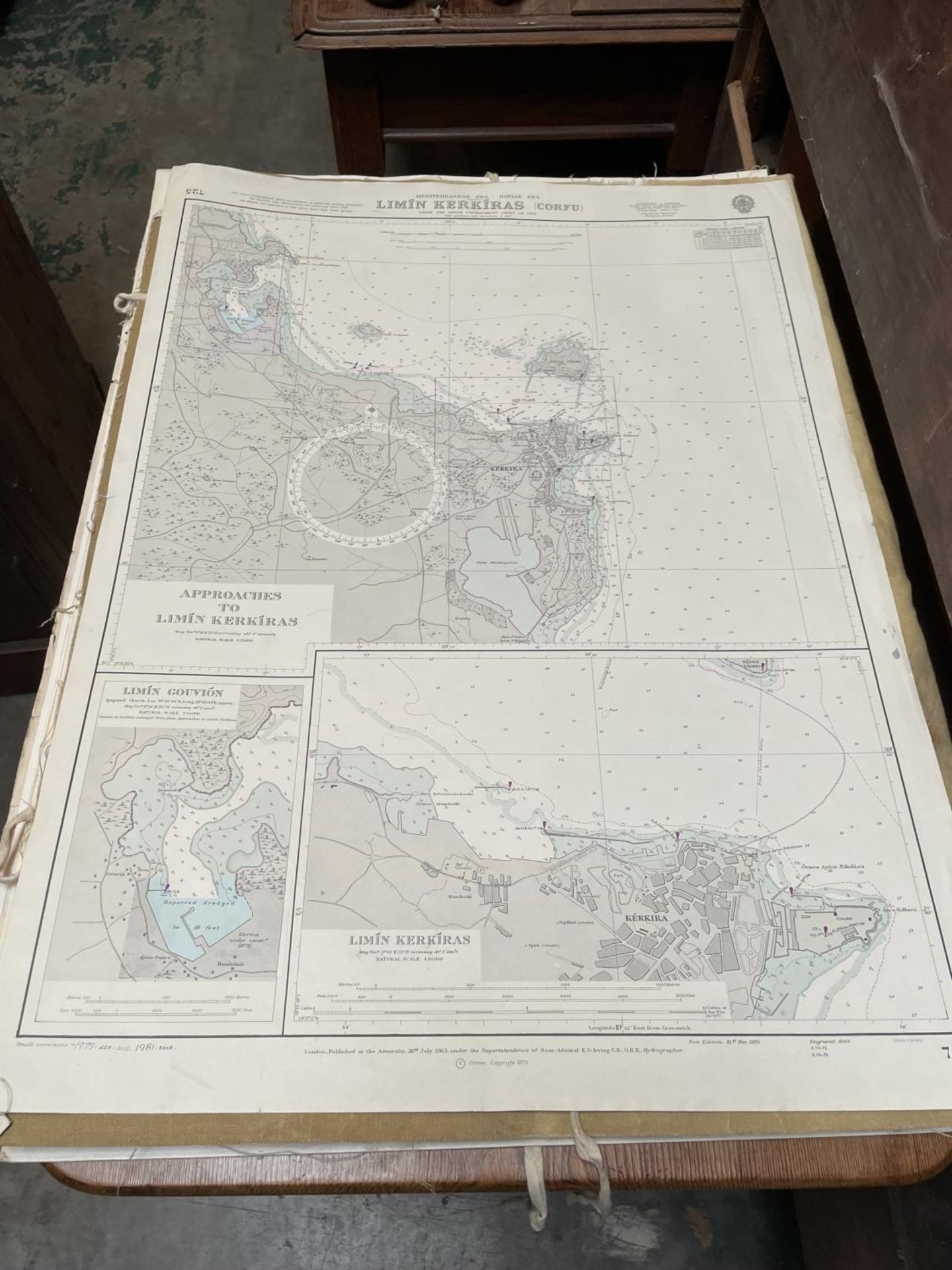 A FOLDER CONTAINING A LARGE AMOUNT OF SHIPPING CHARTS AND MAPS - Image 2 of 3