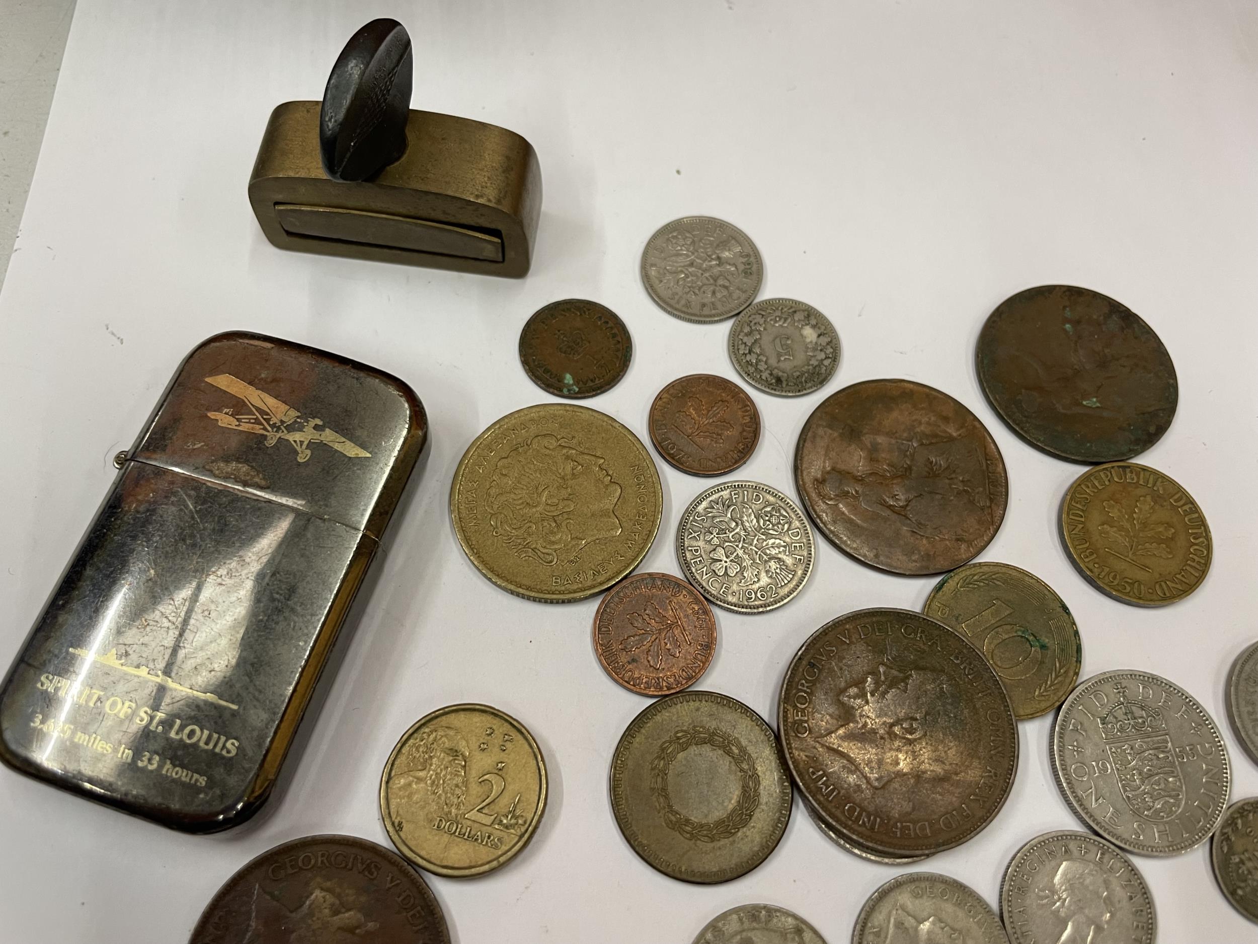 VARIOUS COINS, A LIGHTER, CLAMP, COLLERY TOKEN ETC - Image 4 of 5