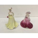 TWO SMALL COALPORT FIGURES