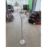 A DECORATIVE FIVE BRANCH FLOOR LAMP