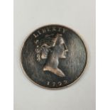 A UNITED STATES 1792 LIBERTY COIN